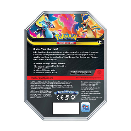 Pokemon TCG Mega Charizard X Tin
