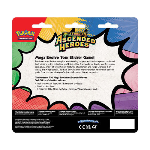 Pokemon TCG Mega Evolution Ascended Heroes Tech Sticker Collection (Charmander)